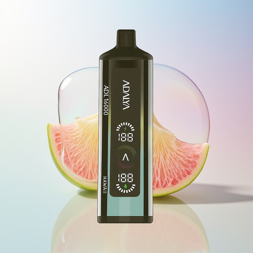 Wholesale Croatia Adalya ADL 16000 PRO Puffs Jednokratna Vape Havaji 25ml 2 Nikotina USB-C Punjenje Digitalni Ekran PC Poluprozirni Sjajni Ustašak Pametna Mrežna Zavojnica