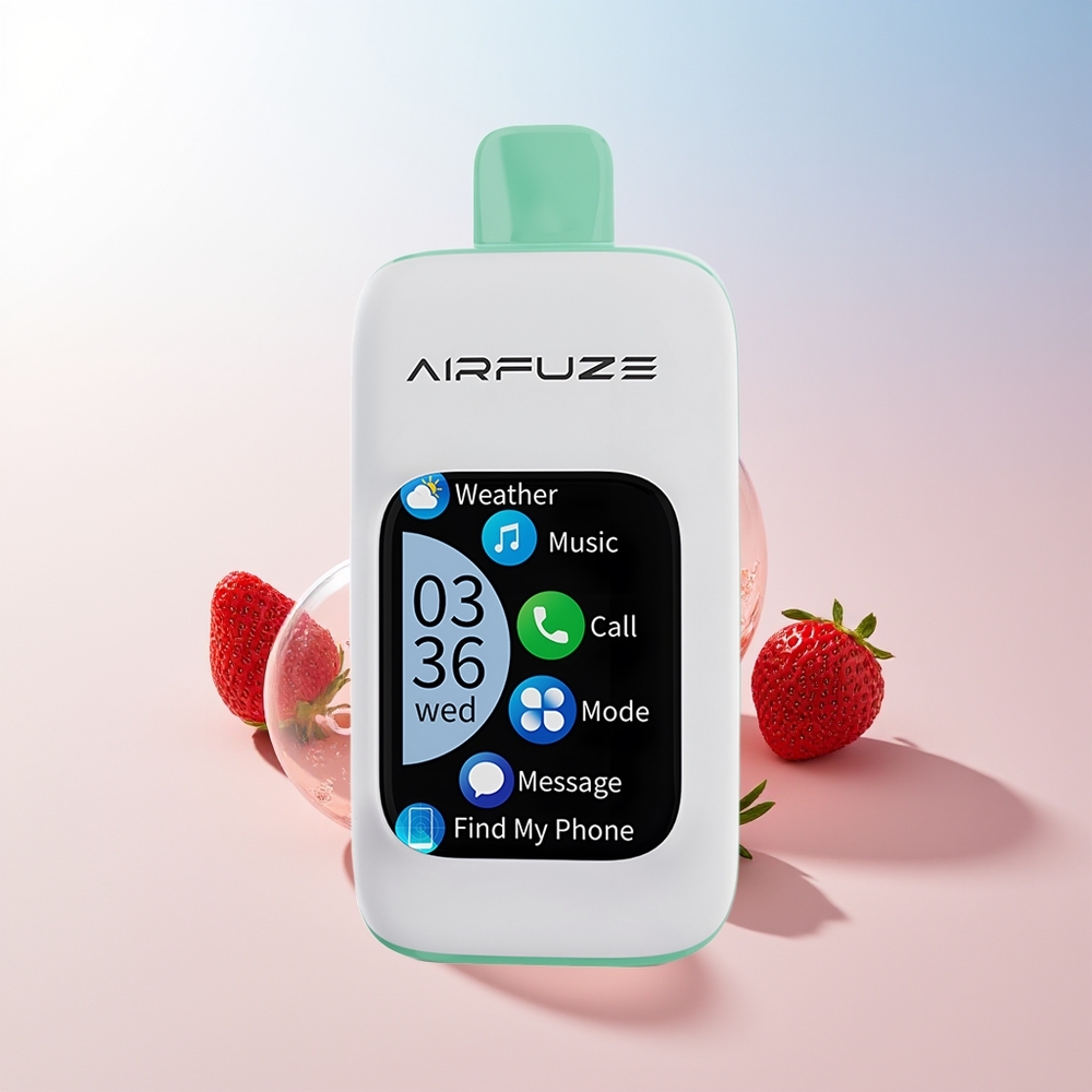 Wholesale Croatia AirFuze Smart 30000 Puffs Jednokratna Vape Jagodno Ljjeto 5 Nicotine 900mAh Type-C