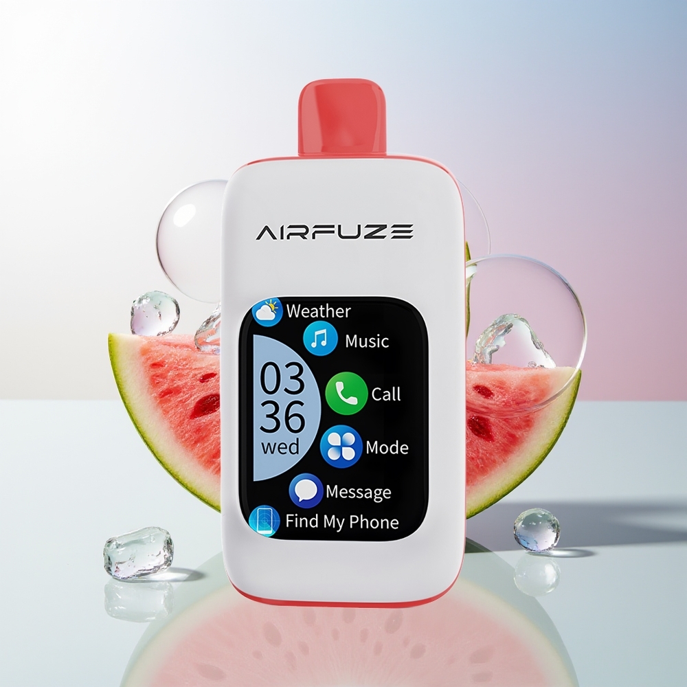 Wholesale Croatia AirFuze Smart 30000 Puffs Jednokratna Vape Lubenica Led 5 900mAh Type-C 201TFT