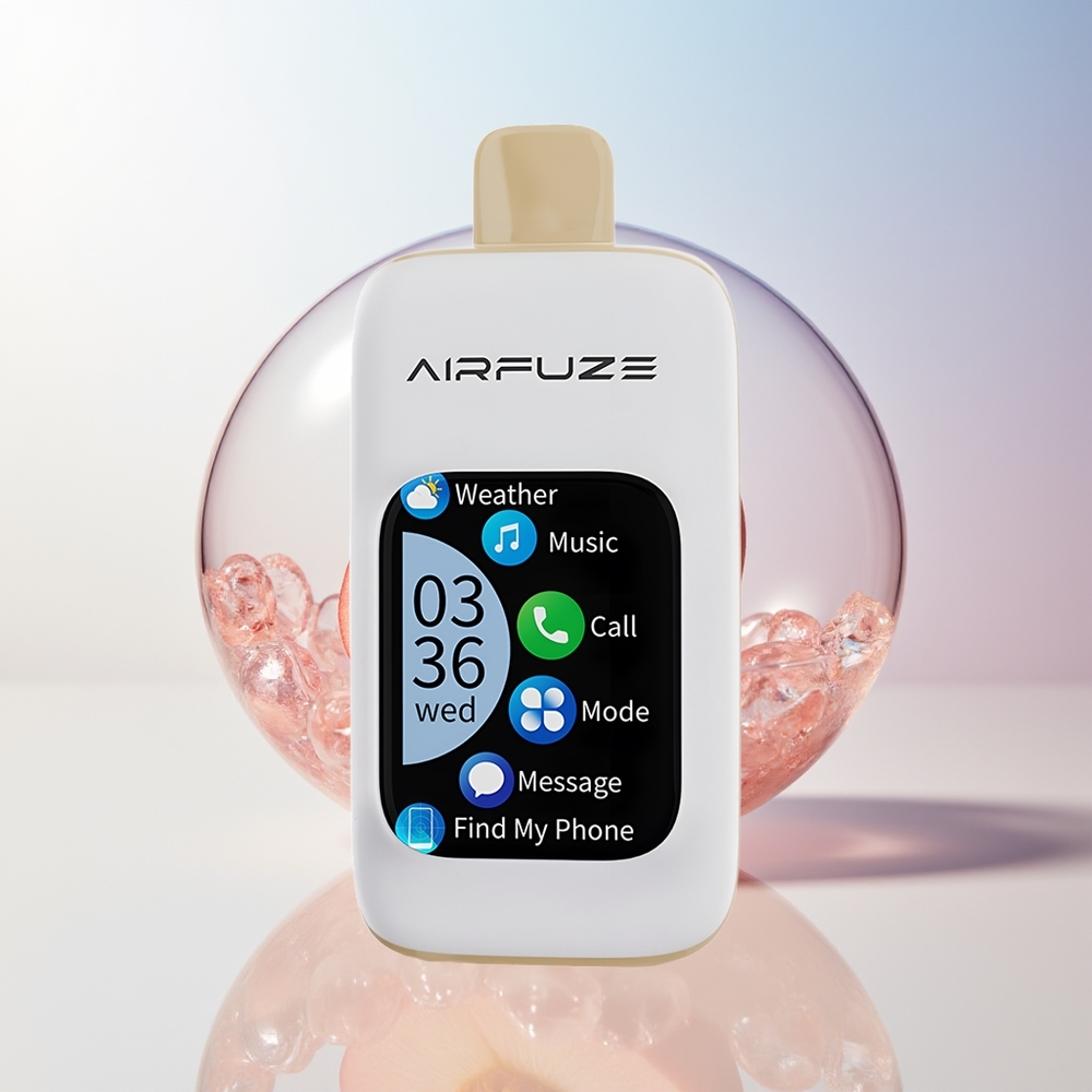 Wholesale Croatia AirFuze Smart 30000 Puffs Juicy Peach (Sočna Breskva) 5 Nicotine 900mAh Type-C 201TFT
