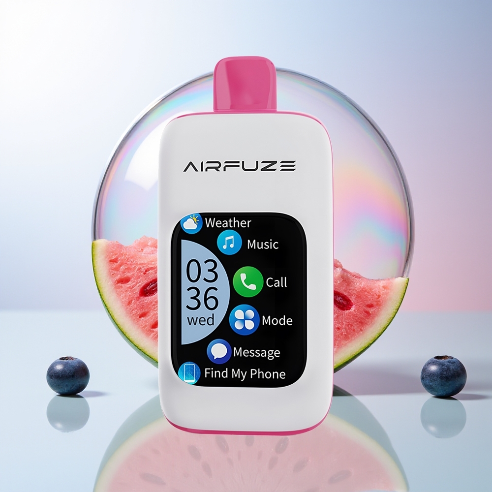 Wholesale Croatia AirFuze Smart 30000 Pufova Jednokratna Vape Borovnica Lubenica 5 900mAh Type-C 201TFT