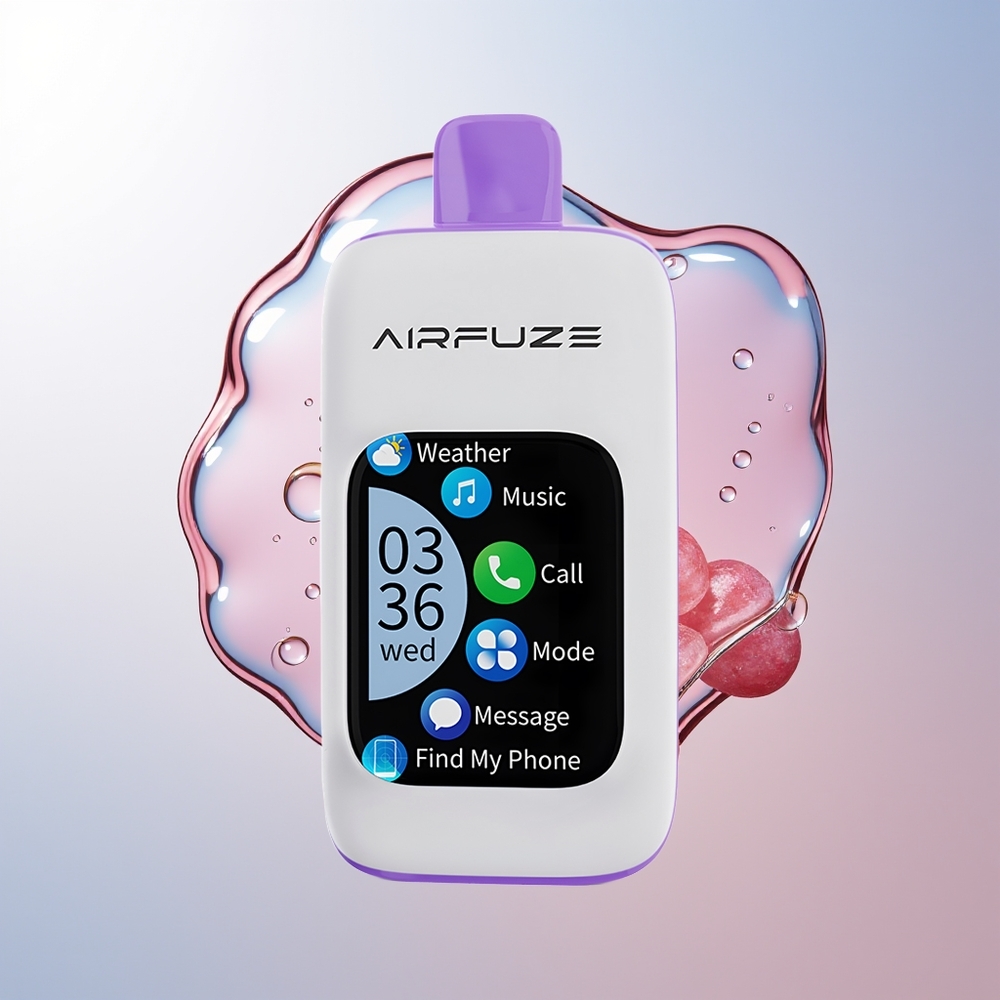 Wholesale Croatia AirFuze Smart 30000 Pufova Jednokratna Vape Grozdani Prasak 5 900mAh Type-C 201TFT