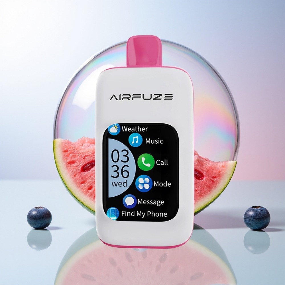 Wholesale Croatia AirFuze Smart Pro 40000 Pufova Borovnica Lubenica Rechargeable 900mAh 20ML 2 5 Nikotin Smart Touch Screen