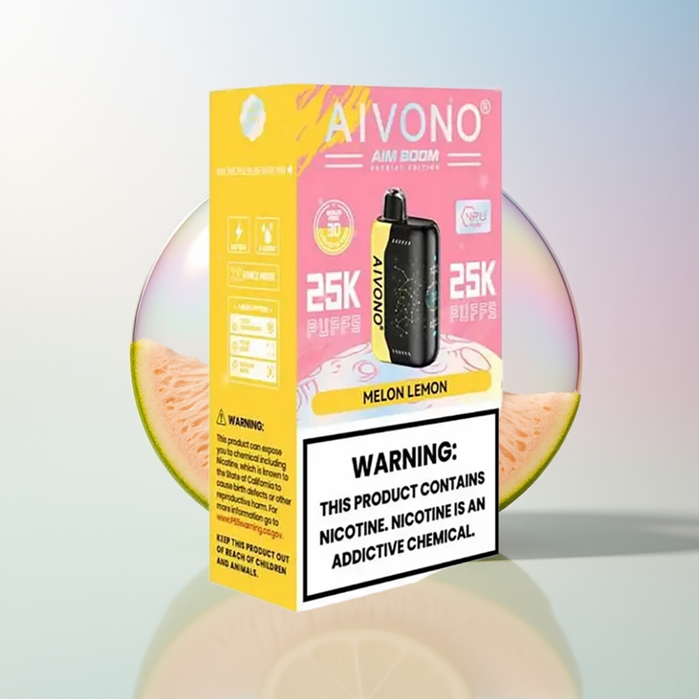 Wholesale Croatia Aivono AIM BOOM 25000 Puffs Dinja Limun 0 2 3 5 28ml 650mAh 12ohm Mesh Coil Type-C 90g