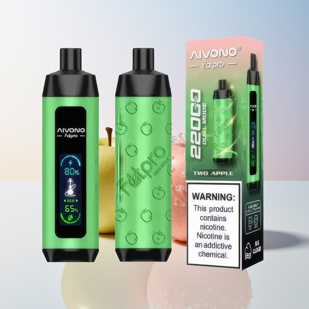 Wholesale Croatia Aivono Aim Fatpro 22000 Puffs Dvije Jabuke 28ml 600mAh 06 ohm Mesh Mrežica Eco/Boost Dual Modes 0-5 Nikotin