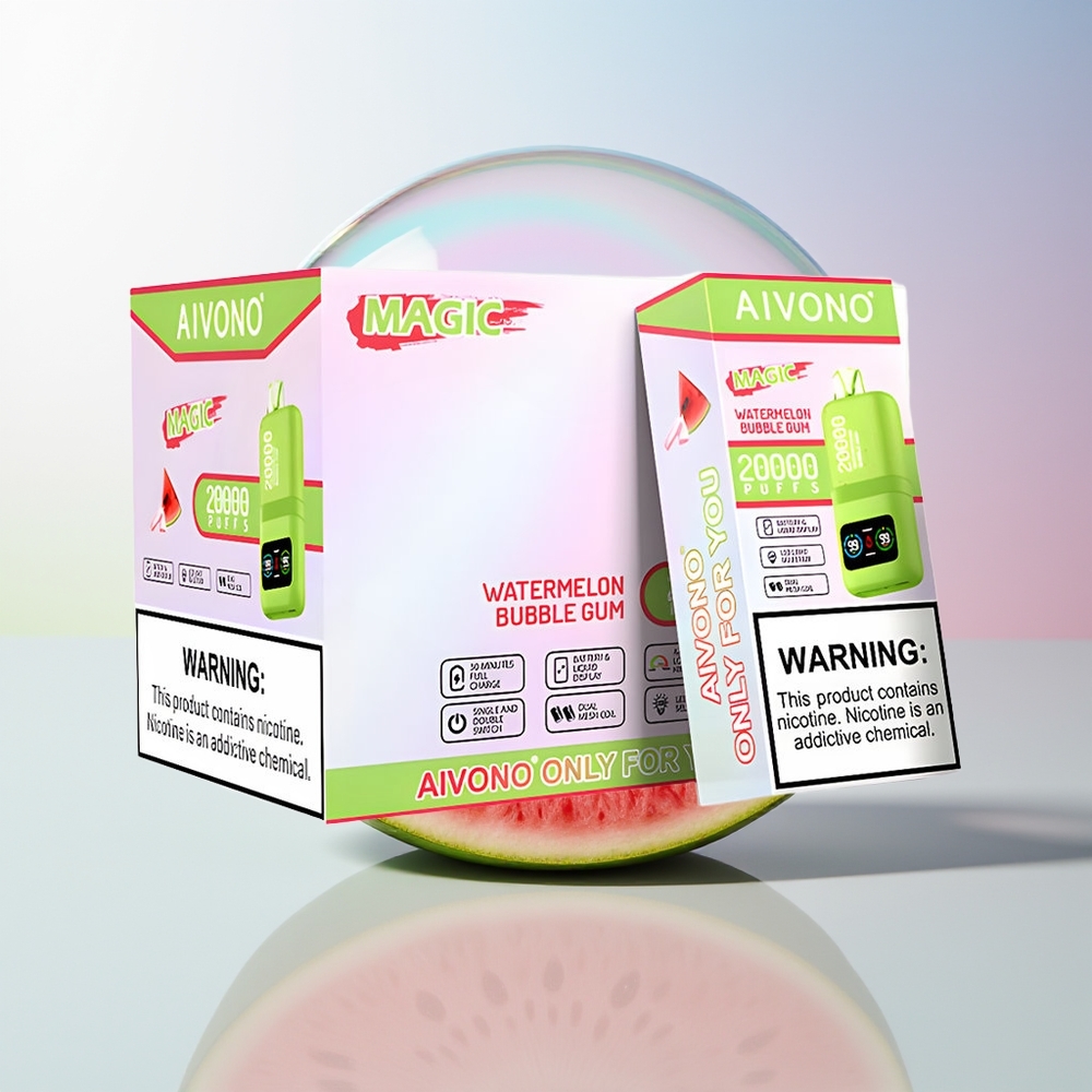 Wholesale Croatia Aivono Aim Magic 20000 Puffs Dvodisna Bubica Lubenica Dual Mesh Coils LCD Type-C