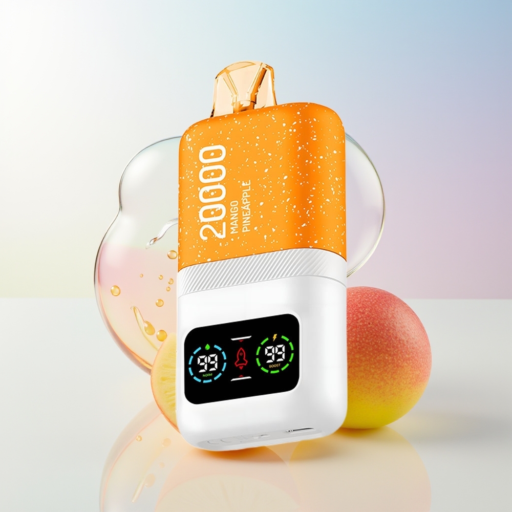 Wholesale Croatia Aivono Aim Magic 20000 Puffs Mango Ananas Dual Mesh Coils LCD 600mAh