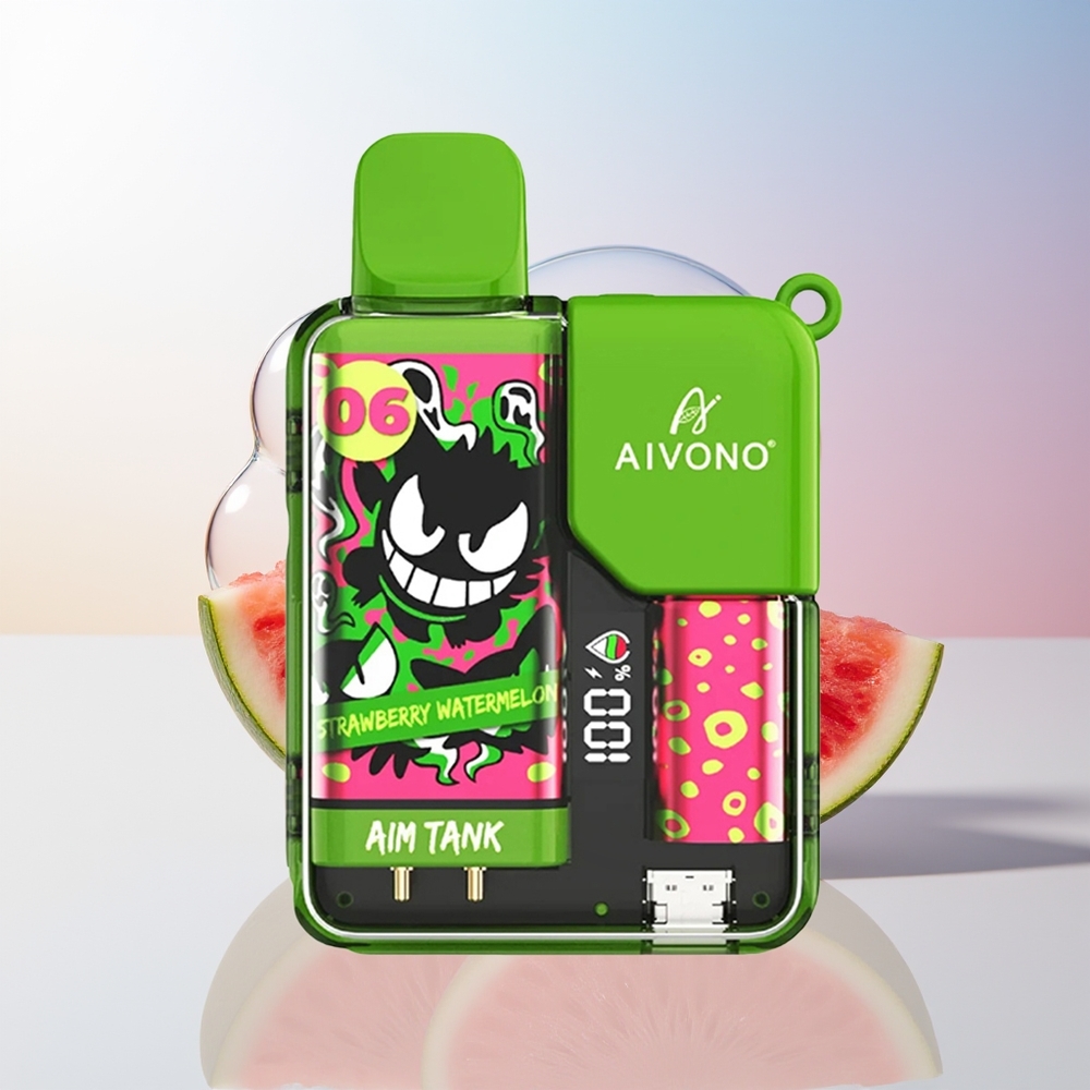 Wholesale Croatia Aivono Aim-TANK 9500 Puffs Jagoda Lubenica 18ml 650mAh LCD 0-5 12ohm Mesh