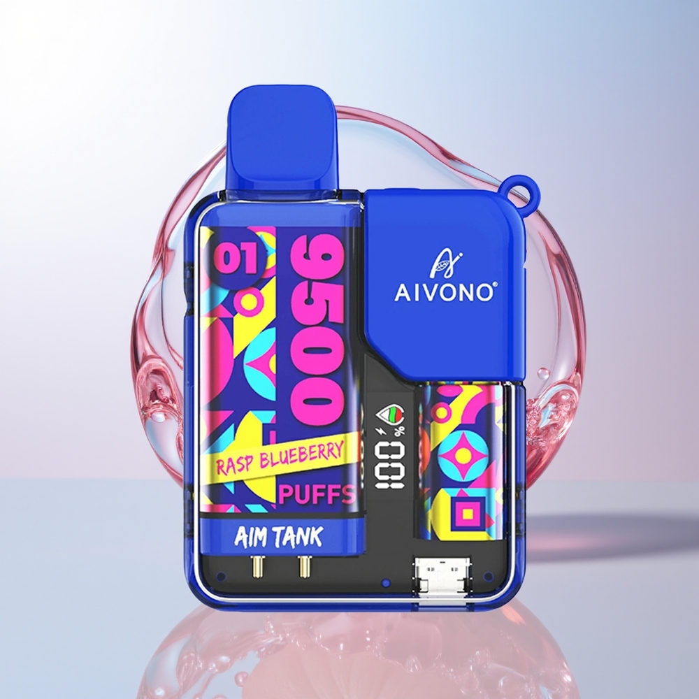 Wholesale Croatia Aivono Aim Tank 9500 Puffs Malina Borovnica LCD 18ml 650mAh 12ohm Mesh Coil