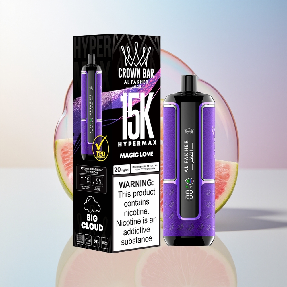 Wholesale Croatia Al Fakher Crown Bar 15K Hypermax Magic Ljubav 22ml DTL 6mg/m