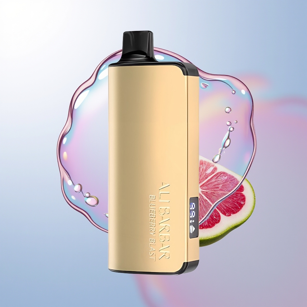 Wholesale Croatia Alibarbar Ingot 9000 Puffs Borovnica Eksplozija 22ml 2350mah LED Display