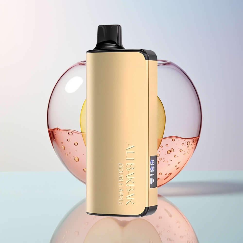 Wholesale Croatia Alibarbar Ingot 9000 Puffs Dvostruka Jabuka 22ml 2350mah LED