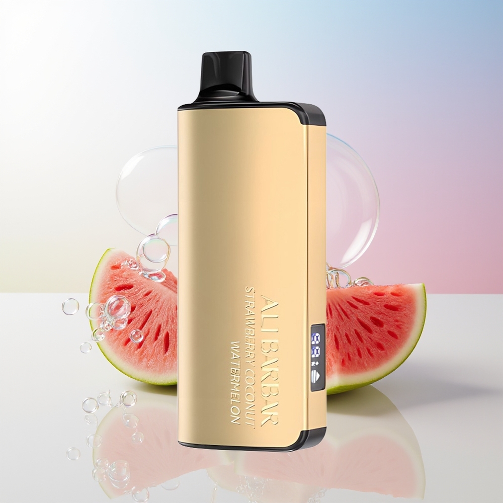Wholesale Croatia Alibarbar Ingot 9000 Puffs Jagoda Kokos Lubenica 22ml 2350mah LED Display
