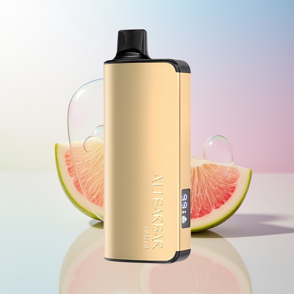 Wholesale Croatia Alibarbar Ingot 9000 Puffs Jednokratna Vape Fanta 22ml 2350mah LED Display