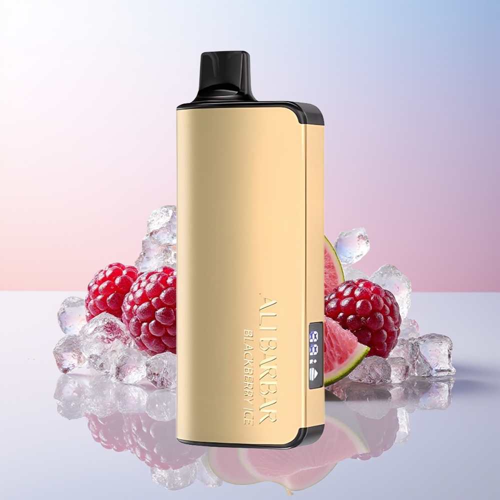 Wholesale Croatia Alibarbar Ingot 9000 Puffs Kupina Led Jednokratna Vape 22ml 2350mah LED Display