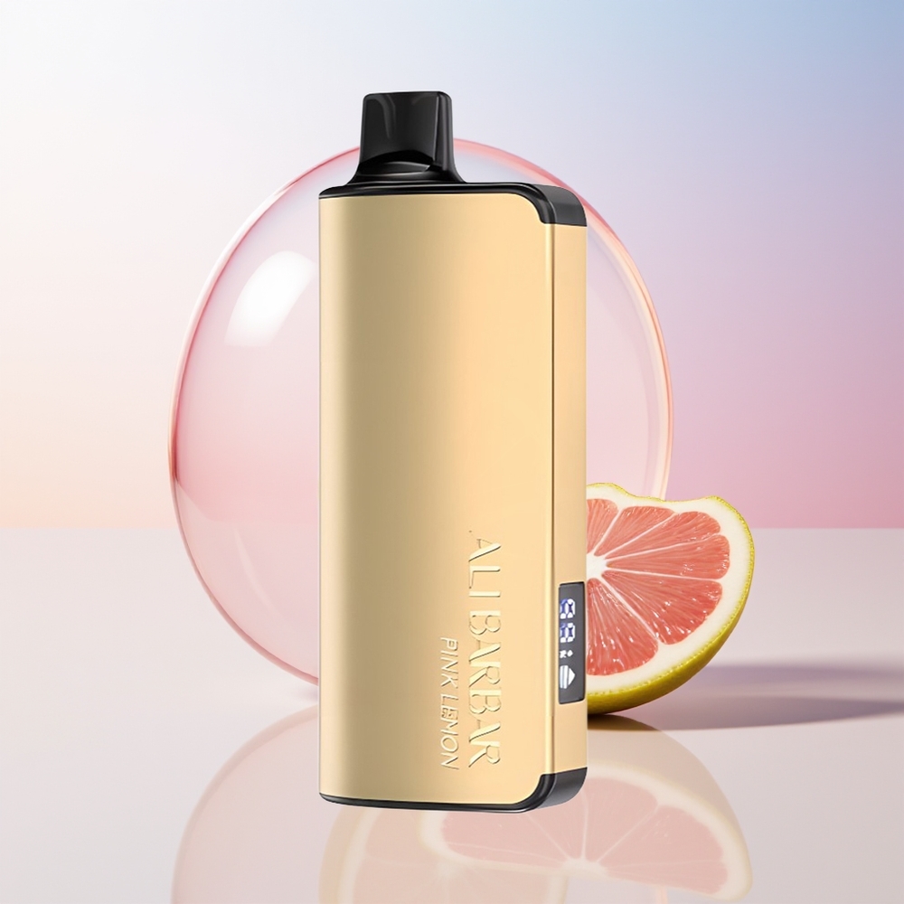 Wholesale Croatia Alibarbar Ingot 9000 Puffs Ružičasti Limun 22ml 2350mah LED Display