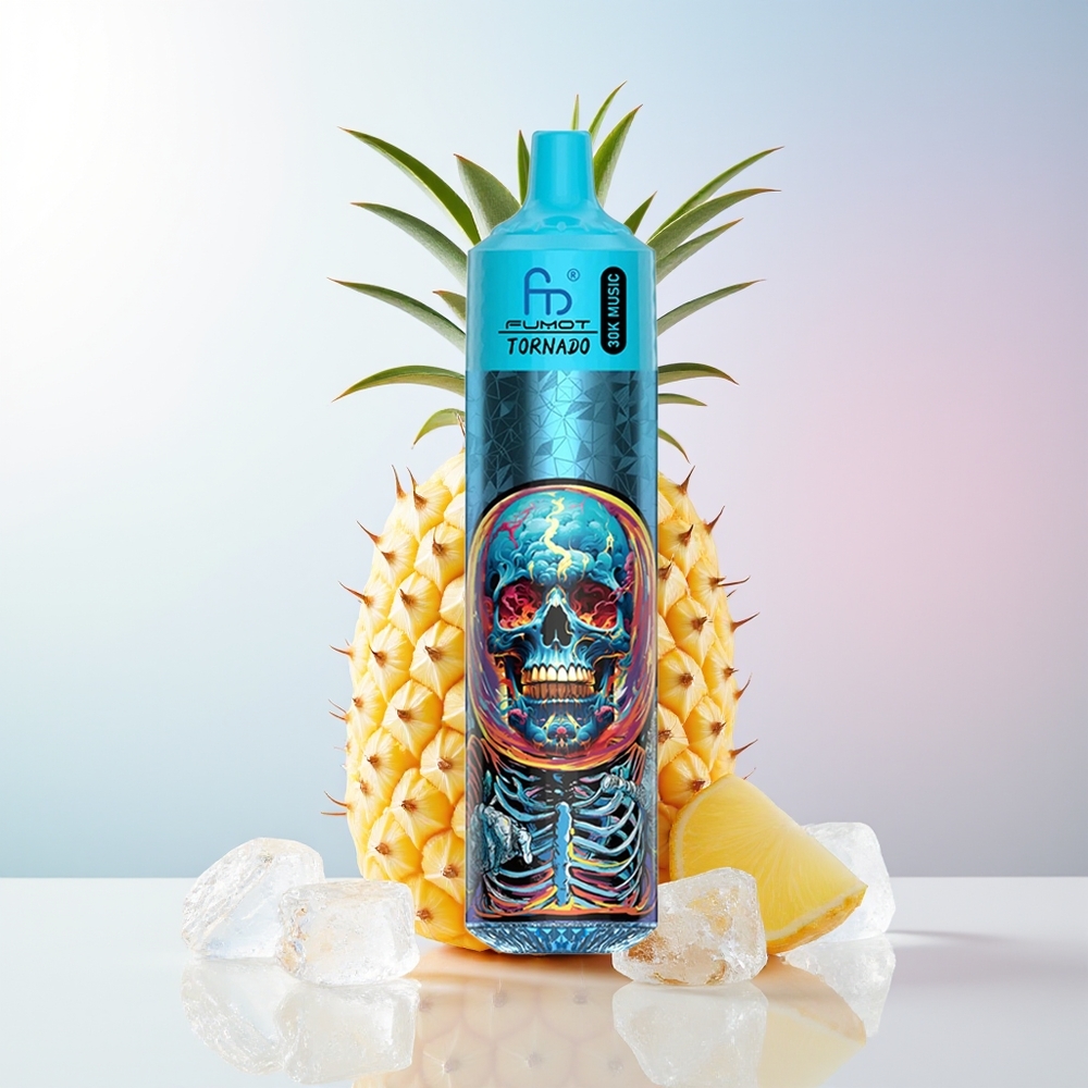 Wholesale Croatia Fumot RandM Tornado 30000 Puffs 30mL 5 600mAh Ananas Ledar