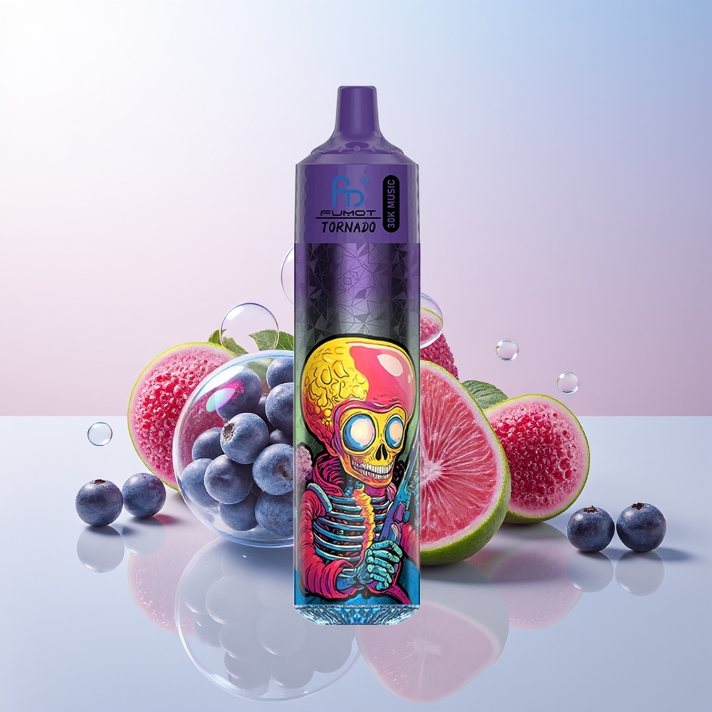 Wholesale Croatia Fumot RandM Tornado 30000 Puffs 30mL 5 600mAh Borovnica Kupina