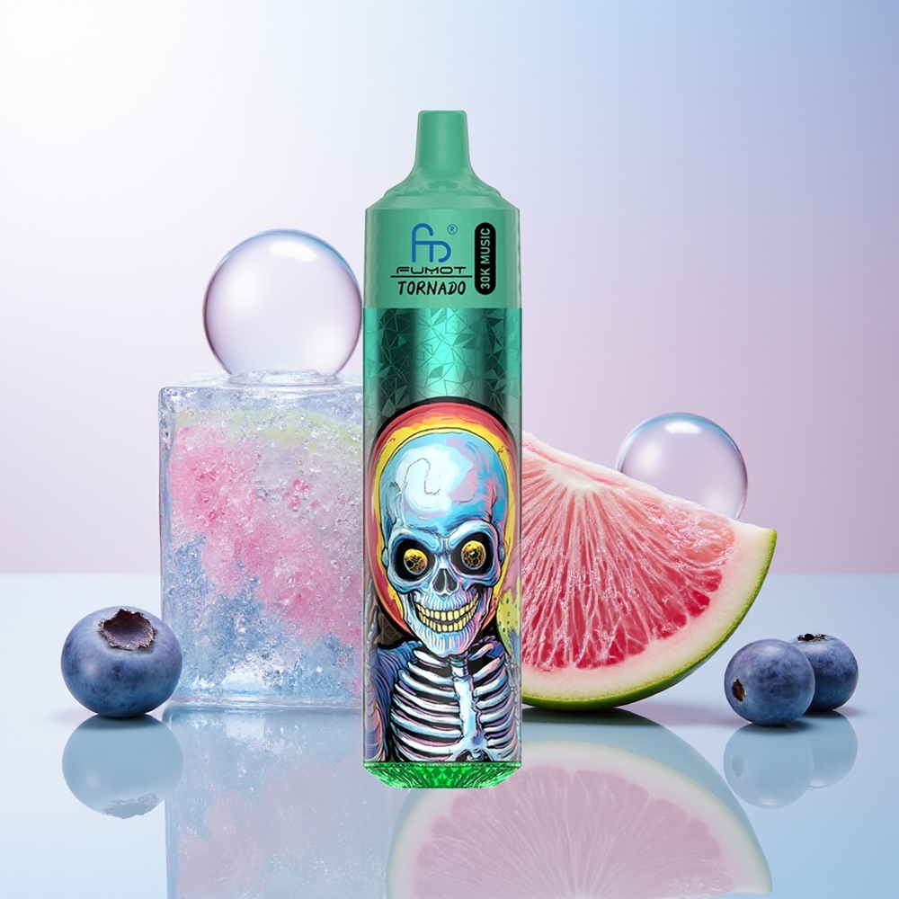 Wholesale Croatia Fumot RandM Tornado 30000 Puffs Borovnica Led 30mL 5 600mAh