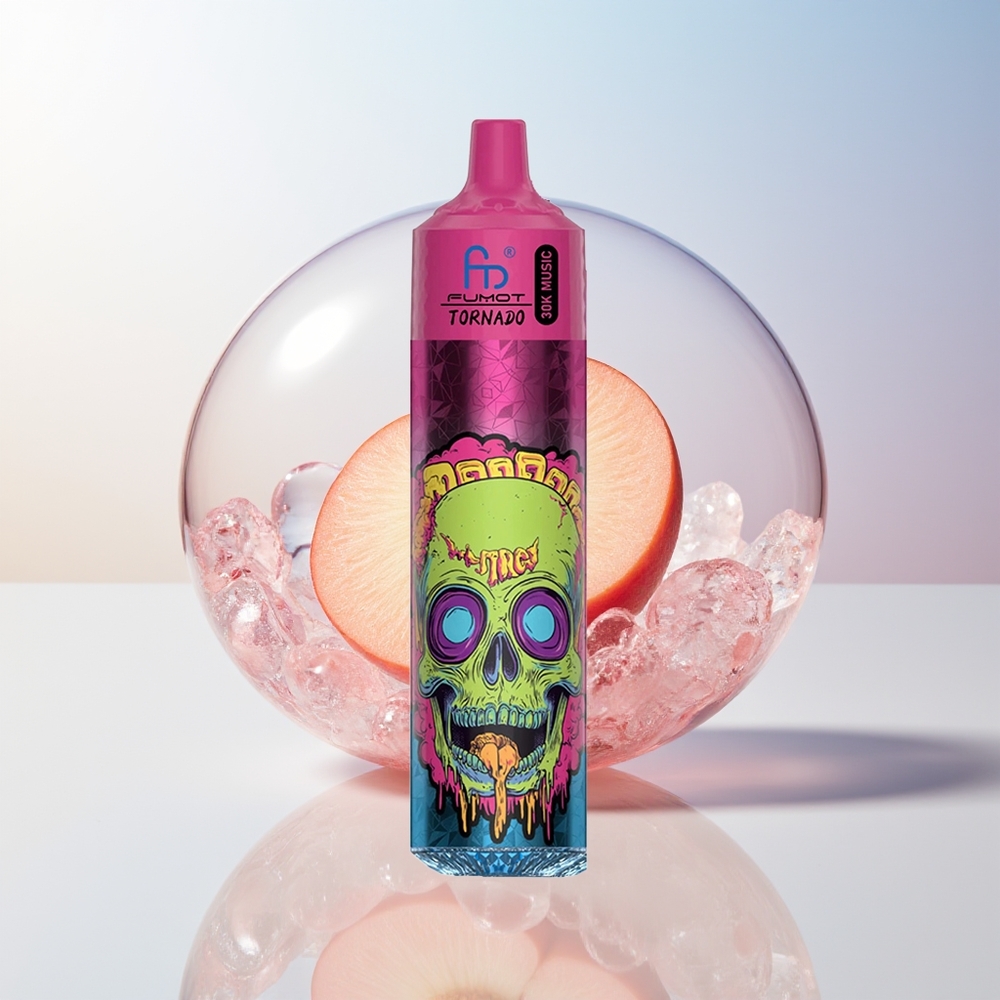 Wholesale Croatia Fumot RandM Tornado 30000 Pufova Breskva Led 30mL 5 600mAh