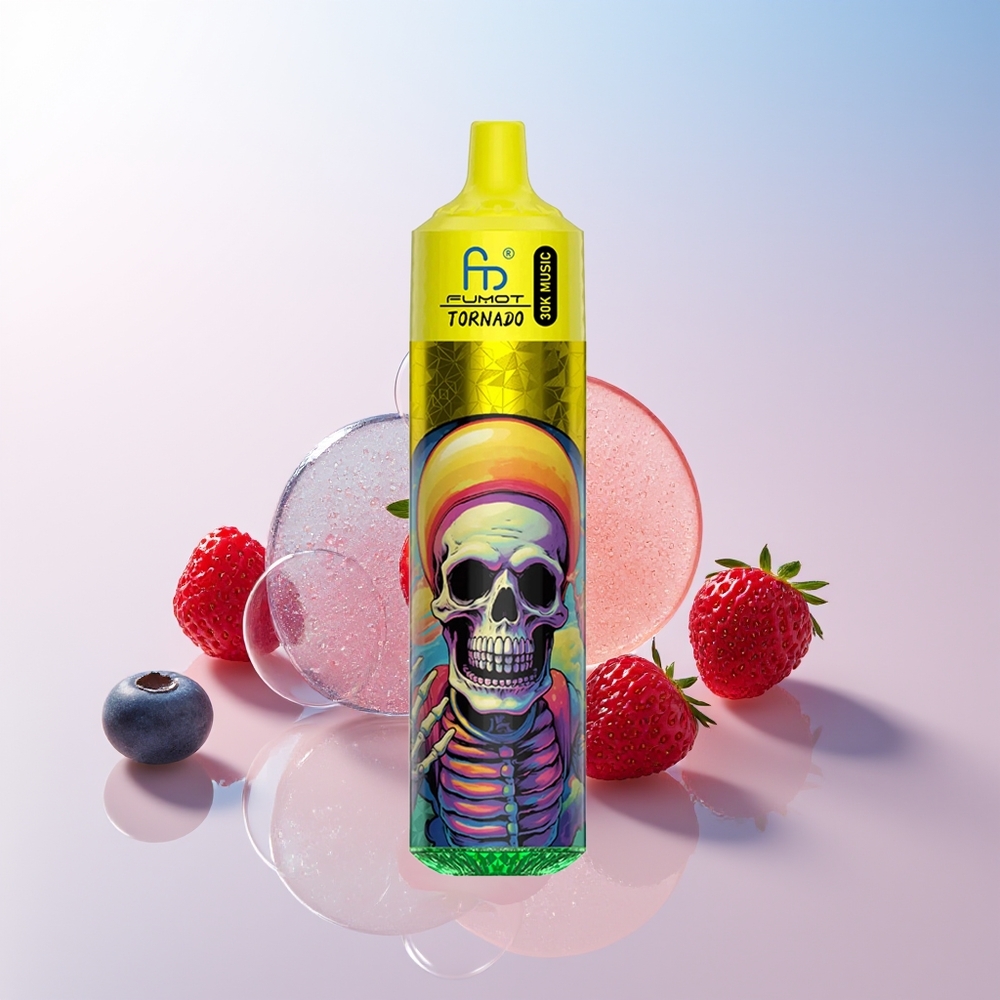 Wholesale Croatia Fumot RandM Tornado 30000 Puševa Jagoda Borovnica Malina 30mL 600mAh LED zaslon 10 Ohm mesh coil 2 5 nikotina