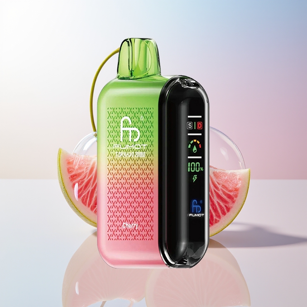 Wholesale Croatia Fumot Tornado 20000 Puffs Dual Mesh Cherry Smart Display