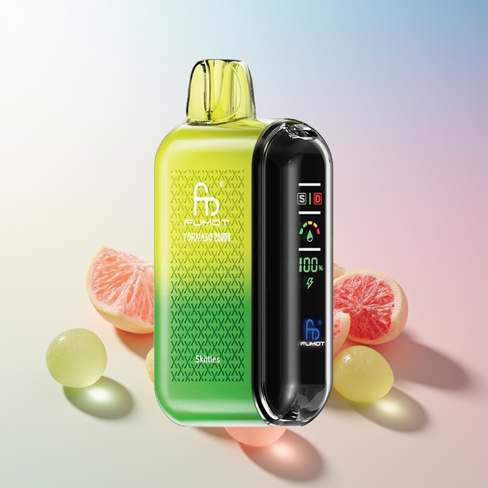 Wholesale Croatia Fumot Tornado 20000 Puffs Dual Mesh Coil Smart Display Airflow Control Školjke