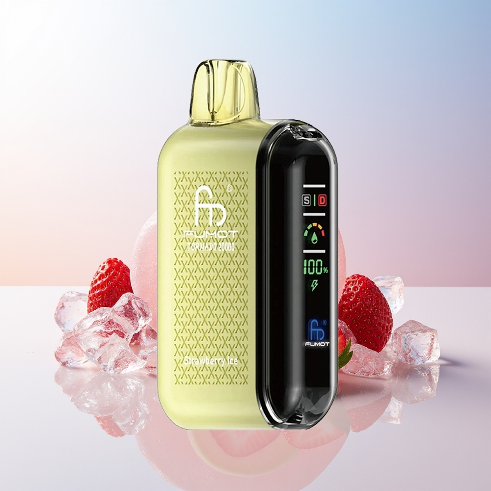 Wholesale Croatia Fumot Tornado 20000 Puffs Dual Mesh Jagoda Led 20ml 850mAh Smart Display Airflow Control 2 Nicotine Single Engine Mode