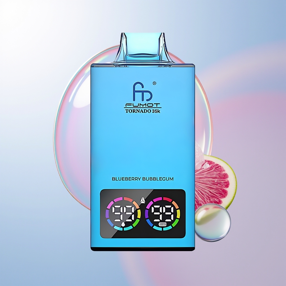 Wholesale Croatia Fumot Tornado 35000 Borovnica Bubblegum Dual Mesh Coil E-liquid Indicator