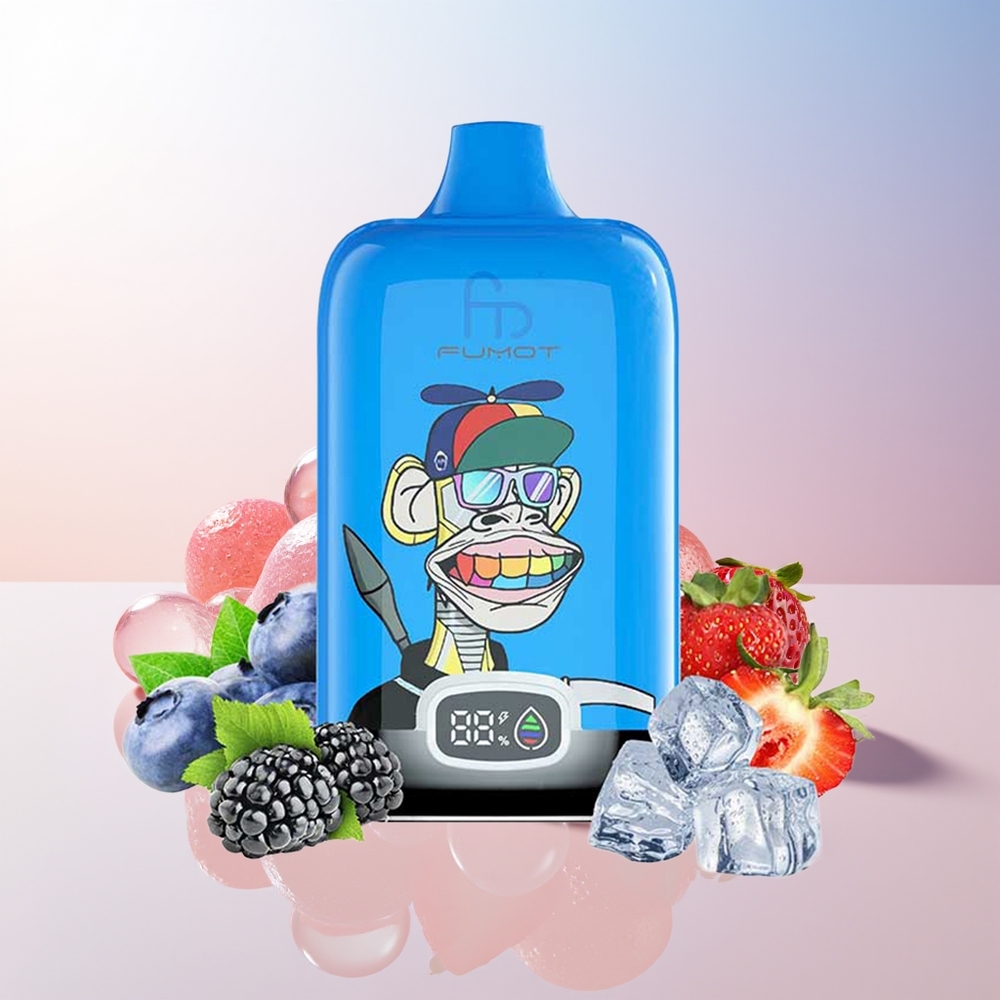 Wholesale Croatia Fumot Tornado Digital Box 12000 Puffs Digital Box Jagoda Grožđe 20ml Mesh Coil Type-C 550mAh