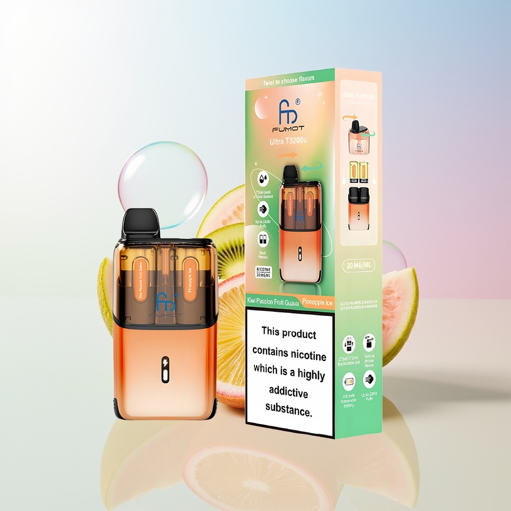 Wholesale Croatia Fumot Ultra T32000 32000 Puffova 800mAh Kiwi Pasionalno Voće Guava - Ananas Led 24ml 20mg