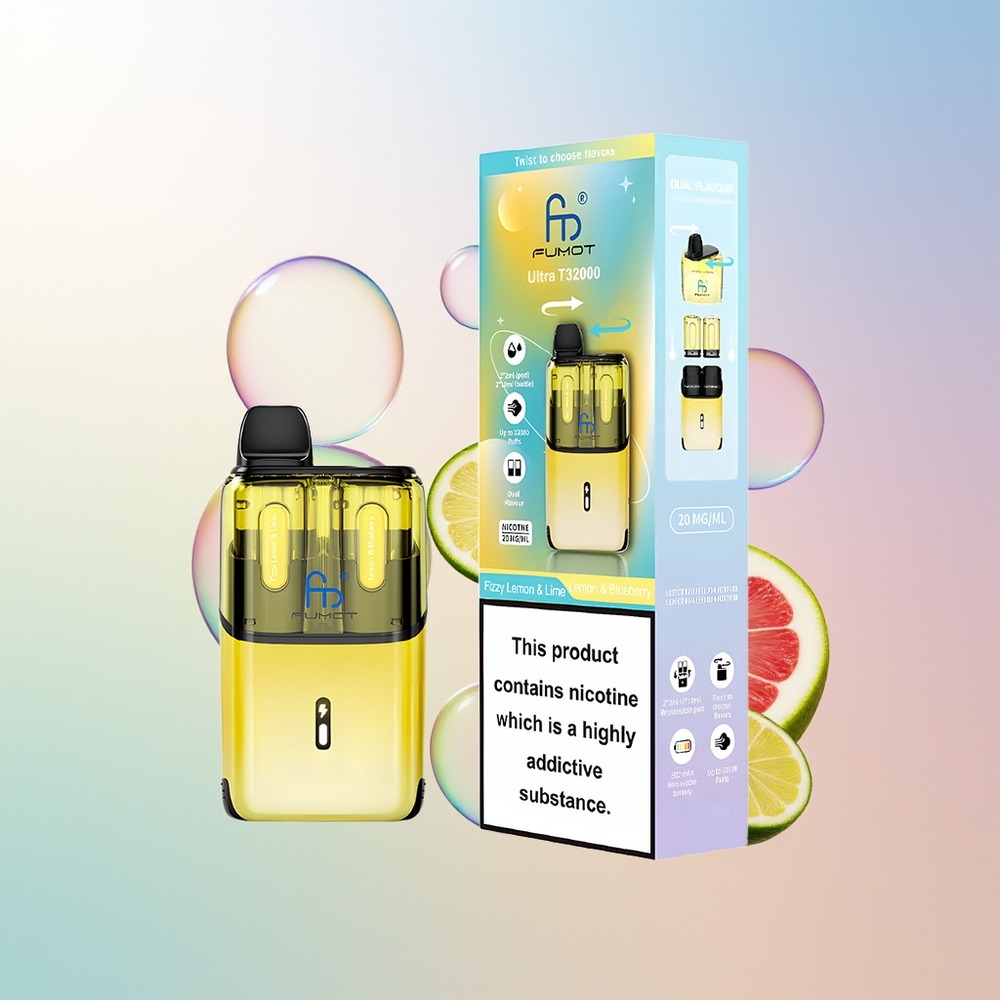 Wholesale Croatia Fumot Ultra T32000 32000 Puffova Fizz Limun  Limeta - Limun  Borovnica 800mAh Type-C 24ml 20mg Mesh Coil