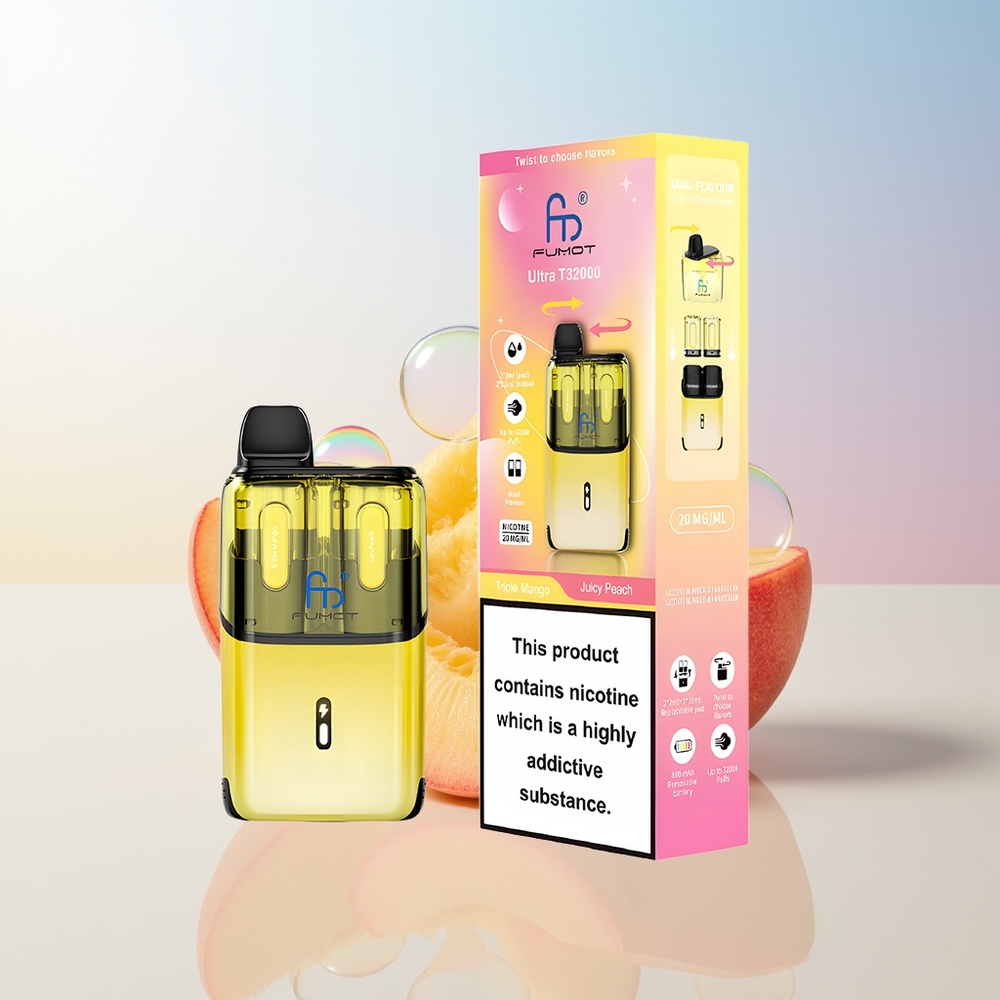 Wholesale Croatia Fumot Ultra T32000 32000 Puffs Trostruki Mango - Sočna Breskva 800mAh Type-C Mesh Coil