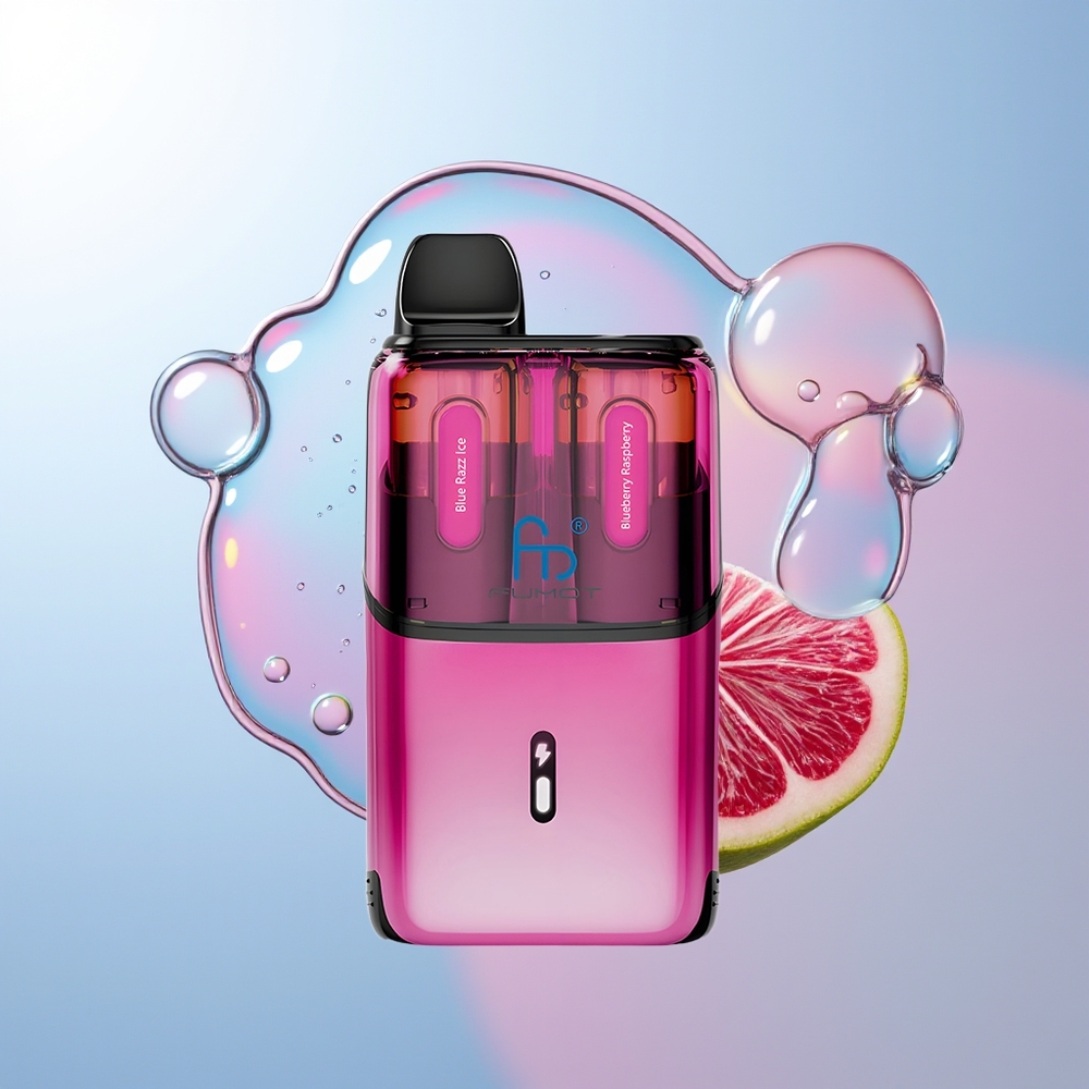 Wholesale Croatia Fumot Ultra T32000 32000 puševa Plavi Malina Led - Borovnica Malina 800mAh 24ml Type-C Brzo Punjenje 20mg Mesh Coil