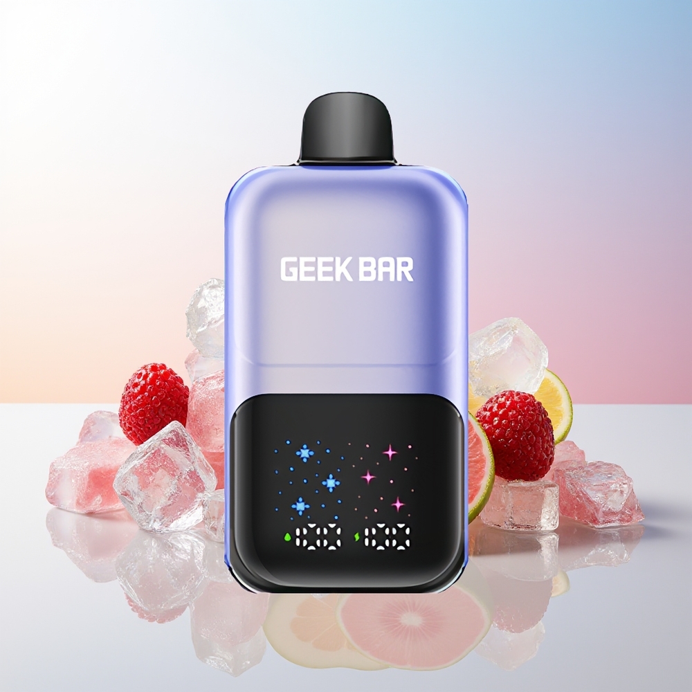 Wholesale Croatia GEEK BAR 2GO 50000 Puffova Mješavina Bobica Led Dual Tank Interactive Screen Rechargeable