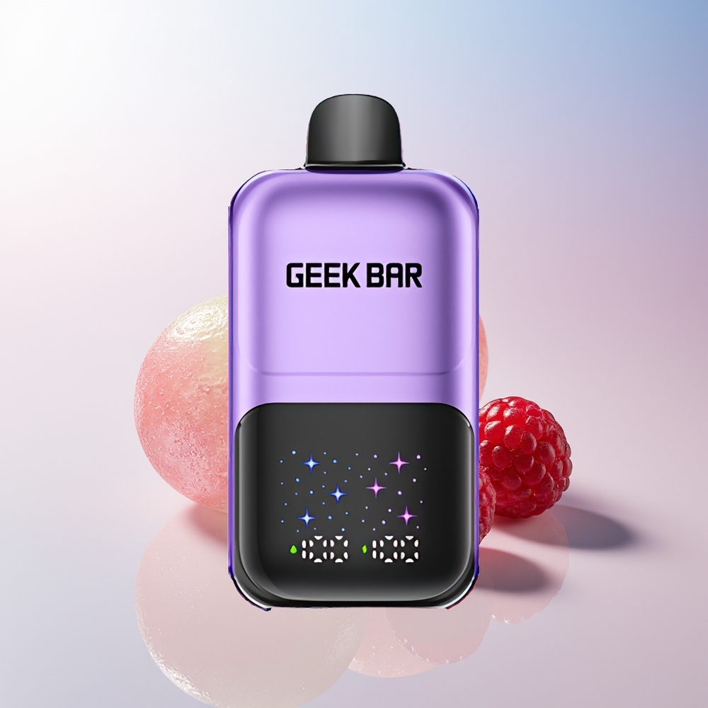 Wholesale Croatia GEEK BAR 2GO 50000 Puffs Grožđe  Malina Dual Tank Interaktivni Veliki Ekran 3-Razine Podesivi Okusi/Hlađenje 5 Nikotinske Soli