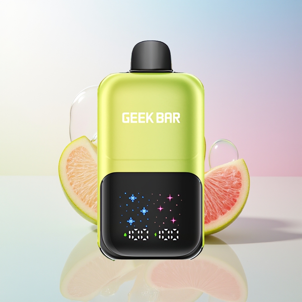 Wholesale Croatia GEEK BAR 2GO 50000 Puffs Sour Apple Ice Dual Tank 20mL Rechargeable Interactive Screen Adjustable Coolness