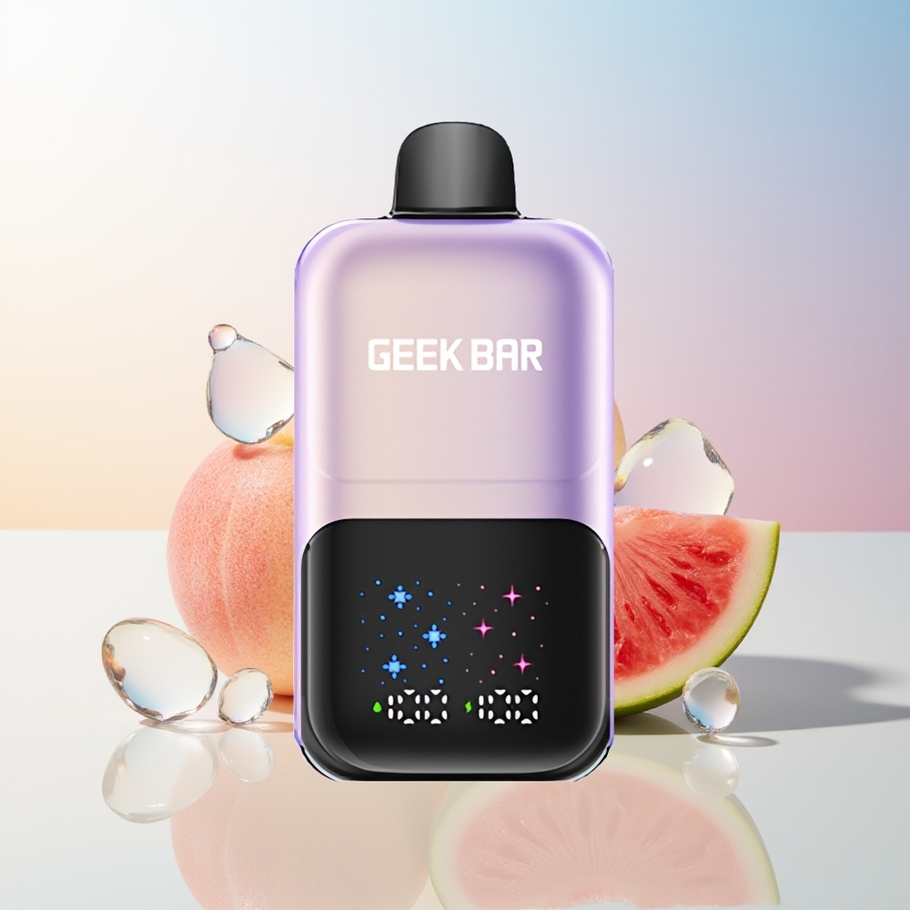 Wholesale Croatia GEEK BAR 2GO 50000 Pufova Breskva Mango Lubenica Led Dual Tank Interactive Screen Rechargeable