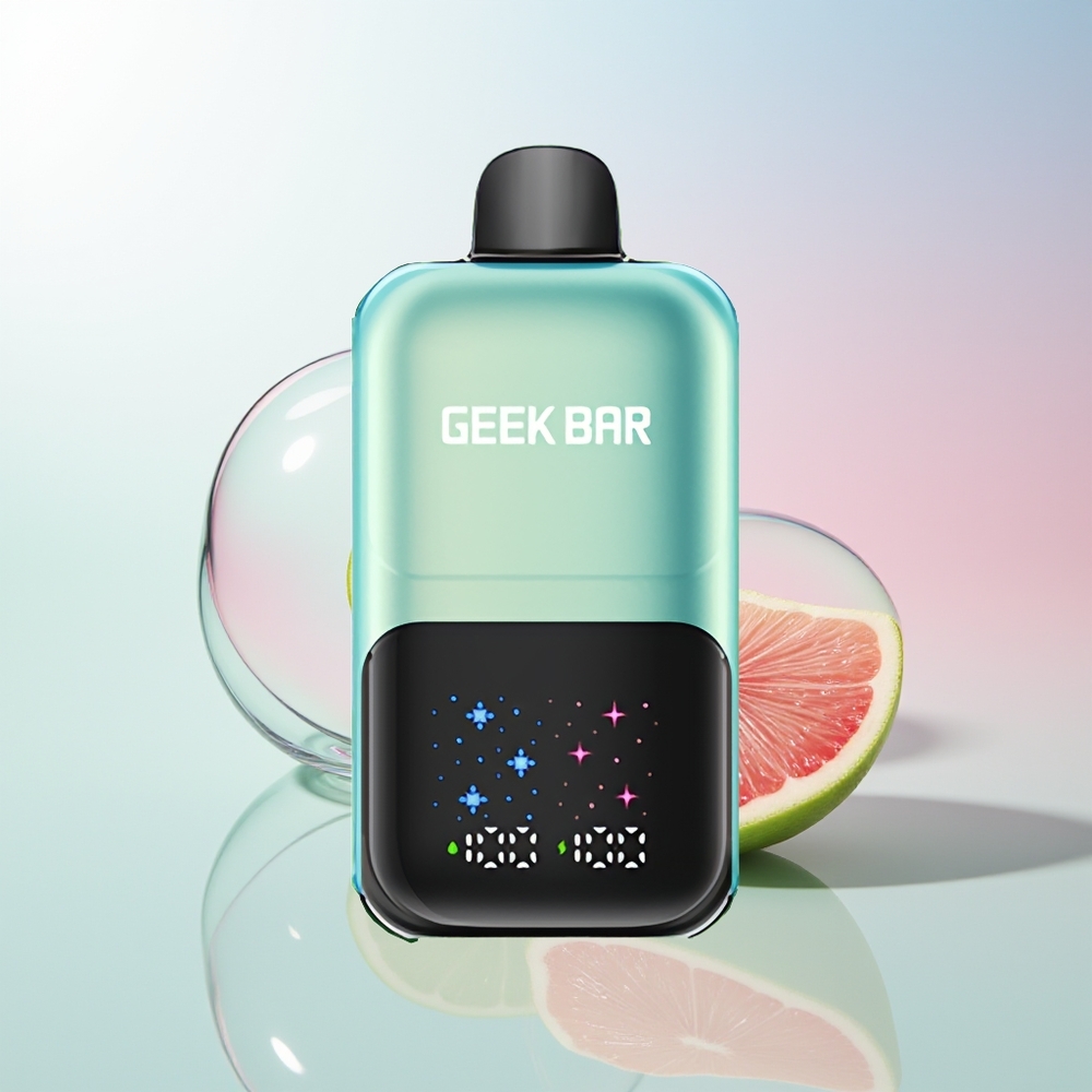 Wholesale Croatia GEEK BAR 2GO 50000 Pufova Cool Mint Ice Dual Tank 20mL Interaktivni Veliki Ekran 5 Nikotinske Soli