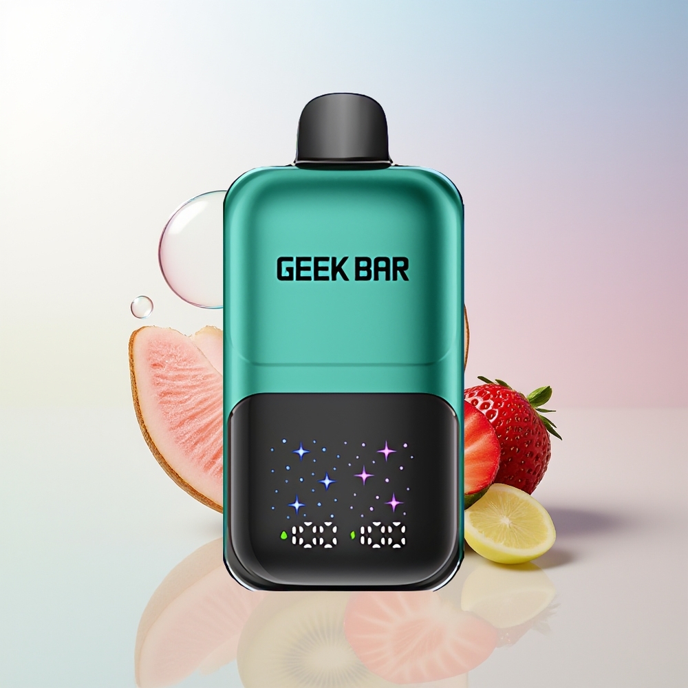 Wholesale Croatia GEEK BAR 2GO 50000 Pufova Jagoda  Kivi Dual Tank Rechargeable Interactive Screen
