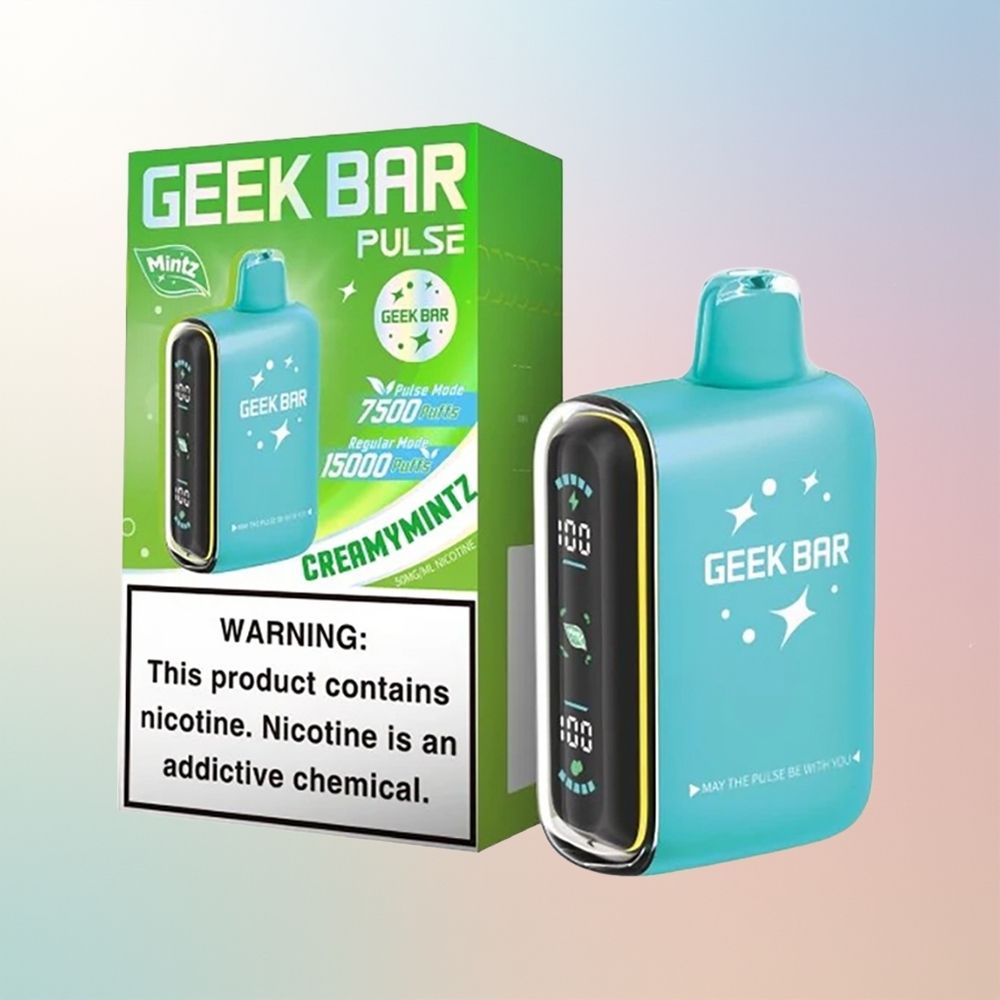 Wholesale Croatia GEEK BAR Pulse 15000 Puffs Jednokratna Vape Menta Edition 16ML 5 650mAh USB-C
