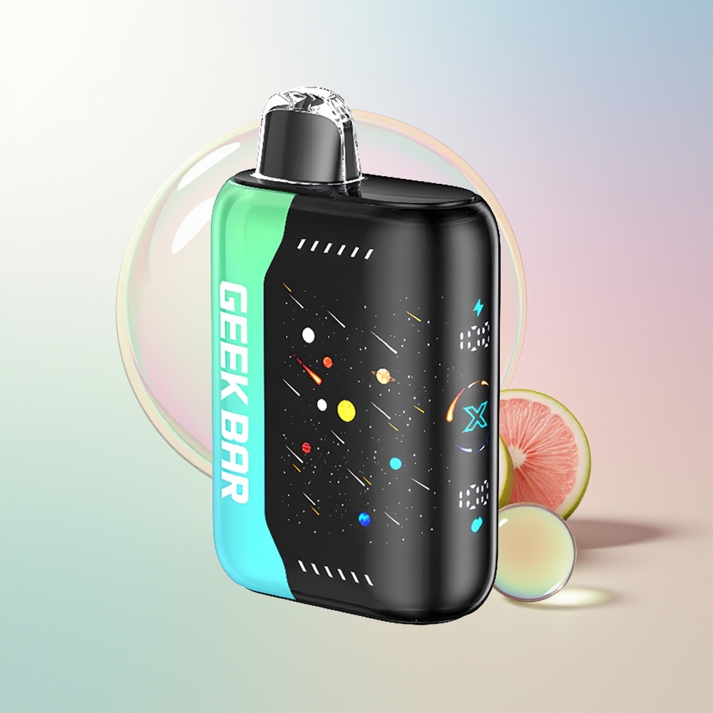 Wholesale Croatia GEEK BAR Pulse X 25000 Puffova Meteor Edition Dual Mesh Coil 18mL E-Liquid 3D Zaslon USB Type-C Punjenje