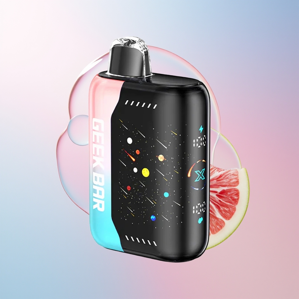 Wholesale Croatia GEEK BAR Pulse X 25000 Puffova Meteor Edition Dual Mesh Coil 18mL E-Liquid 3D Zaslon USB Type-C Punjenje