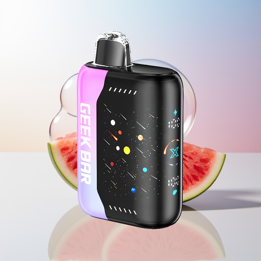 Wholesale Croatia GEEK BAR Pulse X 25000 Puffova Meteor Edition Dual Mesh Coil 18mL E-Liquid 3D Zaslon USB Type-C Punjenje