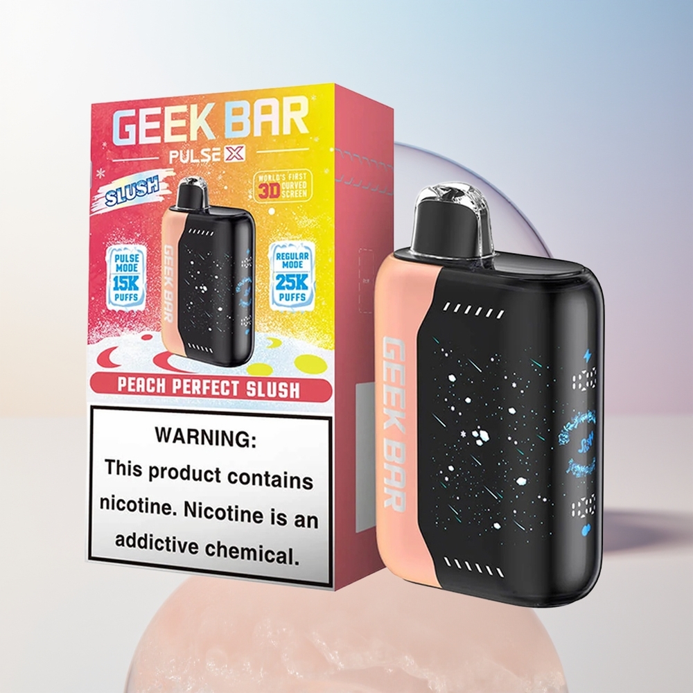 Wholesale Croatia GEEK BAR Pulse X 25000 Puffova Slush Edition Dual Mesh Coil 18mL USB Type-C