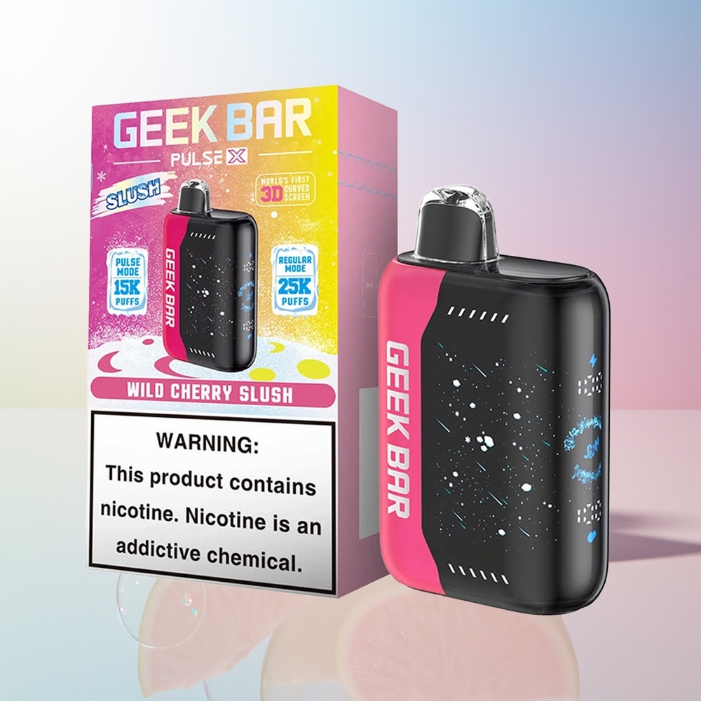 Wholesale Croatia GEEK BAR Pulse X 25000 Puffova Slush Edition Dual Mesh Coil 18mL USB Type-C