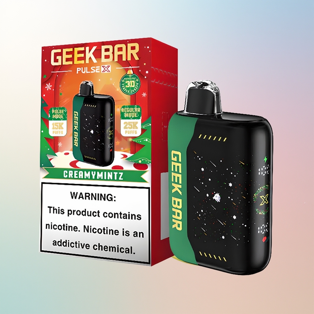 Wholesale Croatia GEEK BAR Pulse X 25000 Puffova USB Type-C Dual Mesh Božićno Izdanje