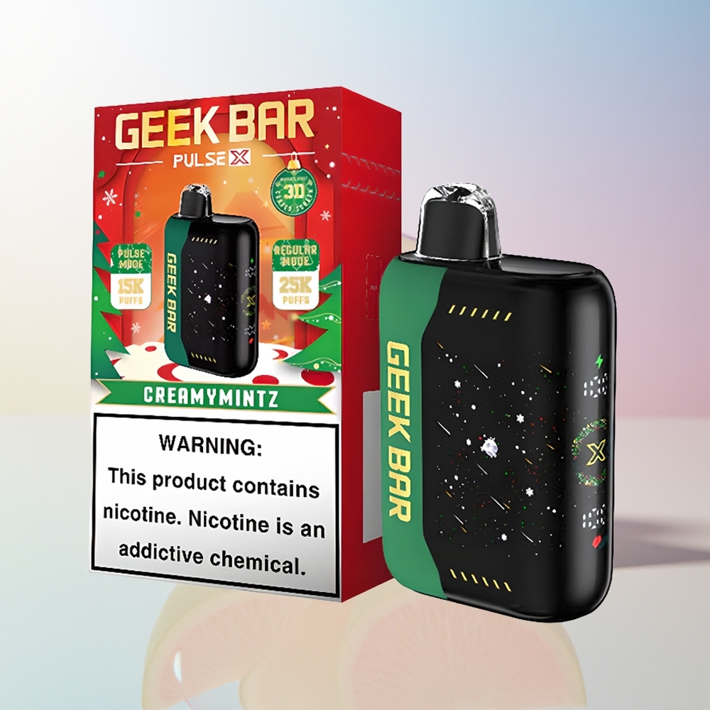 Wholesale Croatia GEEK BAR Pulse X 25000 Puffova USB Type-C Dual Mesh Božićno Izdanje