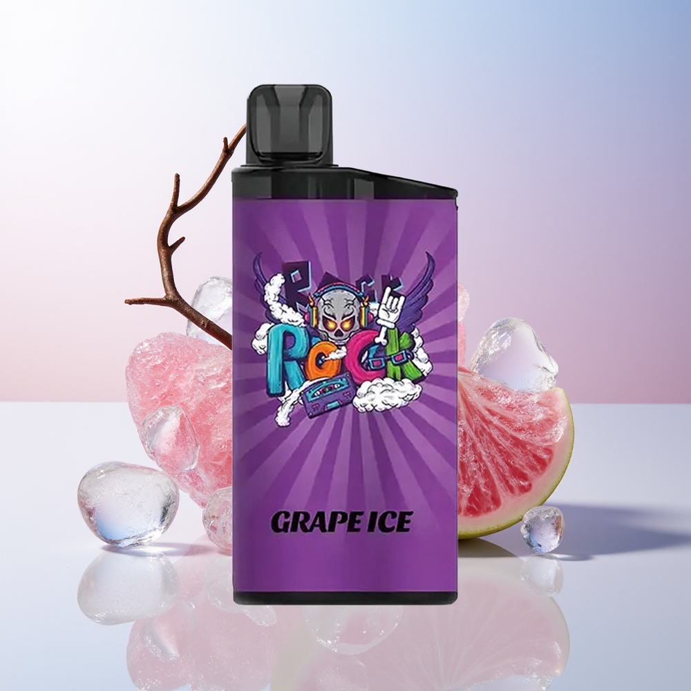 Wholesale Croatia IGET Bar 3500 Puffs Jednokratna Vape Grožđe Led + 1400 mAh 12 Ohm Mesh Coil PC+ALU