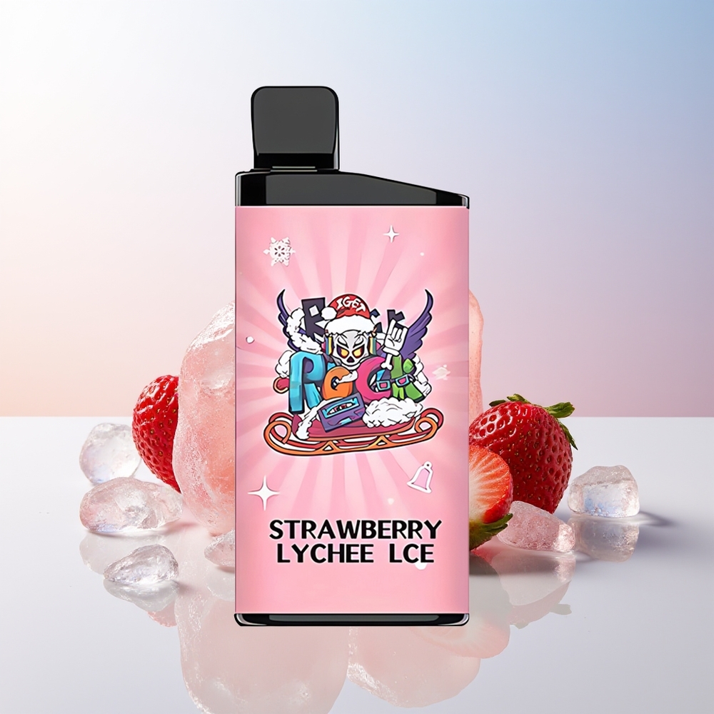 Wholesale Croatia IGET Bar 3500 Puffs Jednokratna Vape Jagoda Liči Led 12 Ohm Mesh Coil 1400 mAh
